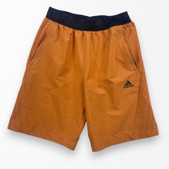 Adidas Mens Drawstring Athletic‎ Shorts - Tangerine Size S - Picture 1 of 6